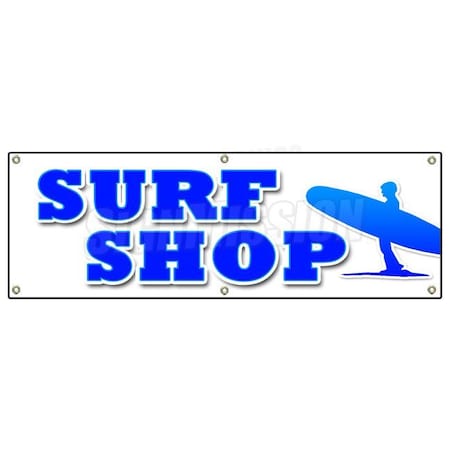 Signmission SURF SHOP BANNER SIGN boards boogie surfboards clothes wetsuits accessories B-72 Surf Shop
